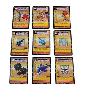 (9) 1999 Bandai DIGIMON Power Blast Trading Card Lot
